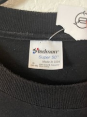 Stedman Super 50 Men’s Cotton Poly Knit Graphic Tee Crew Neck Black XL