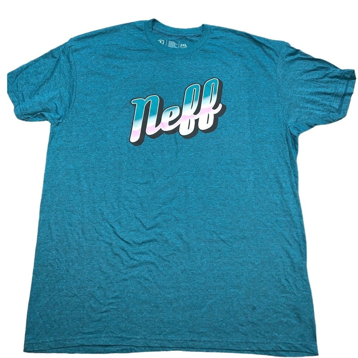 NEFF Men's Teal Green Short Sleeve Logo T-Shirt NEW 3XL NWOT gallery