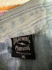 2008 Myrtle Beach Spring Rally Sleeveless Denim Shirt Frayed Arm Holes XL Stains