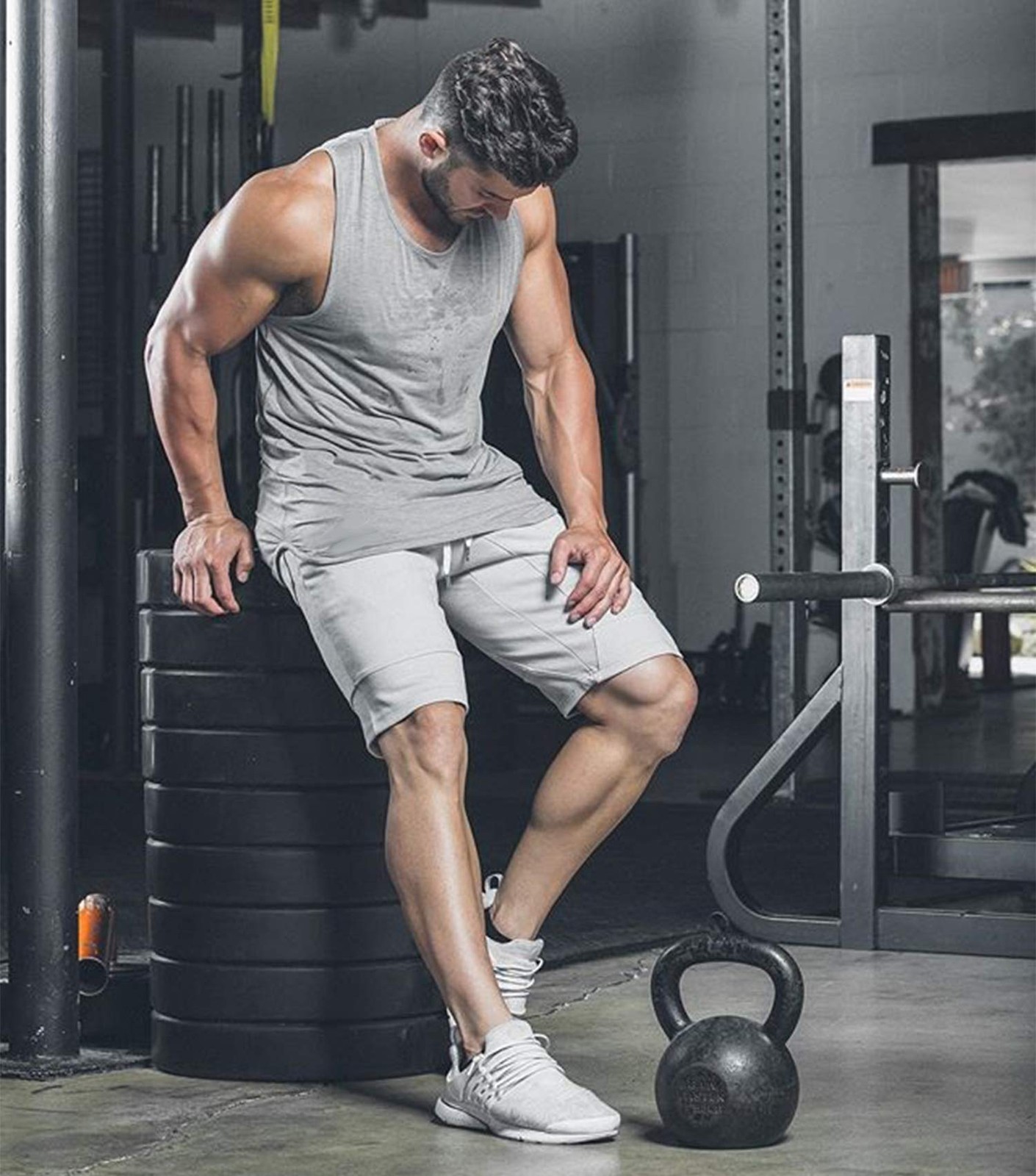 COOFANDY Men's 3 Pack Quick Dry Workout Tank Top Gym Muscle Tee Fitness Bodyb... gallery