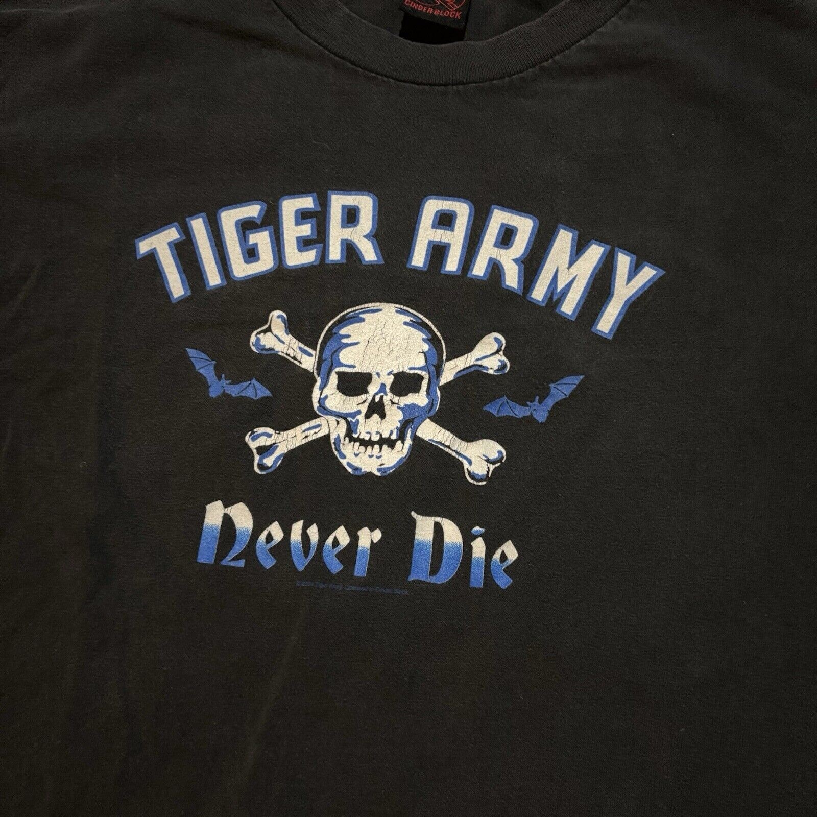 Vintage Tiger Army Never Die Band Black Cotton All size S-345XL T-shirt DM37