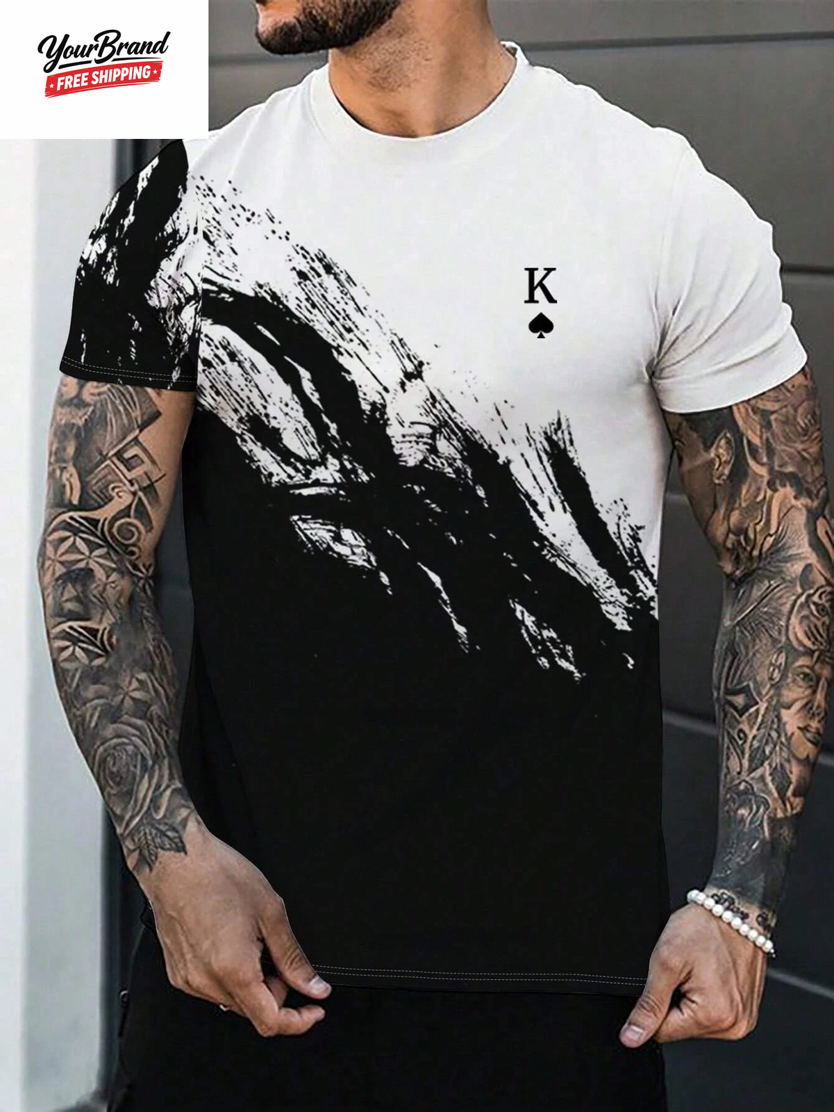 Fashion Gradient Color 3D Print Men'S T-Shirts Daily Men'S O-Neck Short Sleeve T gallery