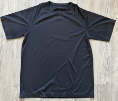 BCG Black Polyester Jersey Men’s Crew Neck Short Sleeve T-Shirt Size L