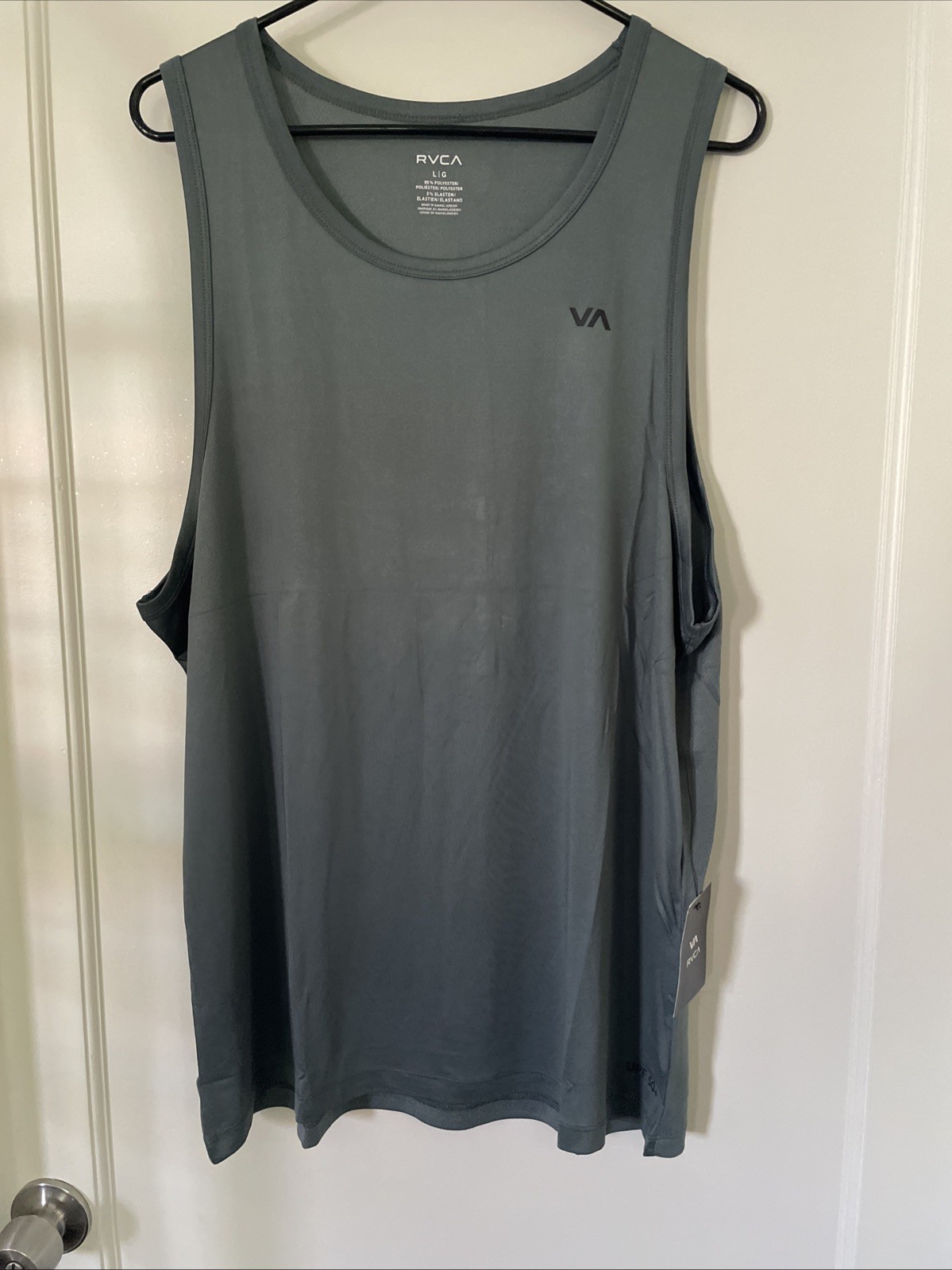 New RVCA Sport Active Tank Top Gym Running Street Style Men's Shirt Size L gallery