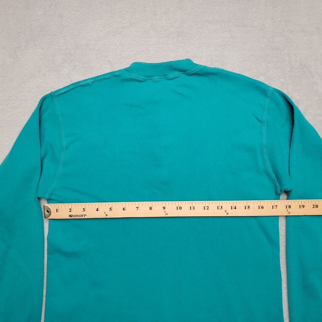 Vintage Henley Shirt Mens Small Green Ribbed Classic Long Sleeve Pullover Retro gallery