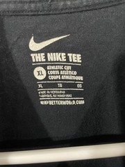 Nike Tee Just Do It TShirt Size XL Black Short Sleeve Cotton Preowned Good