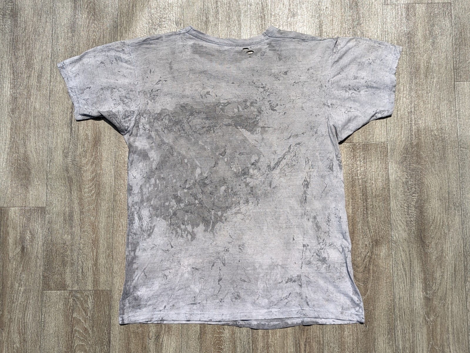 Vintage 70s 80s Thrashed Single Stitched T Shirt Paint Splatter Abstract M 20x26 gallery