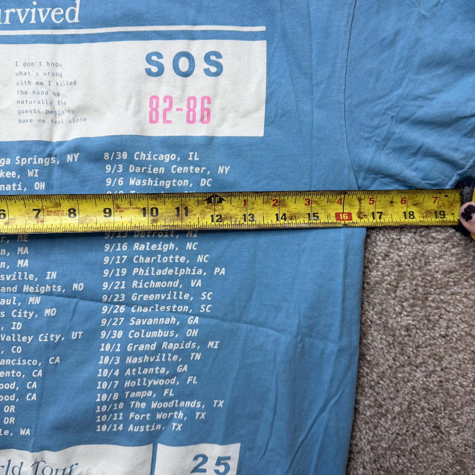 Lumineers Automatic LP5 Shirt Mens Small Blue Comfort Colors World Tour 2025 gallery