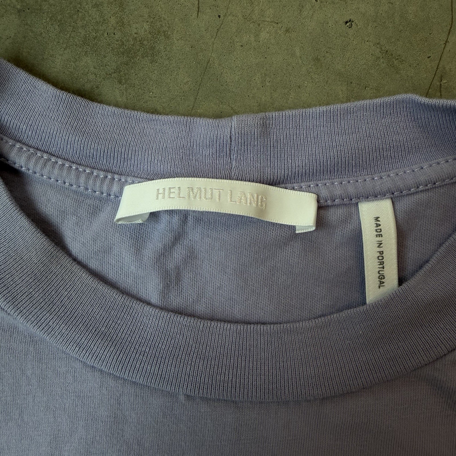 Helmut Lang 3D Logo Graphic T-Shirt Lavender Cotton Crew Neck Men’s Small gallery