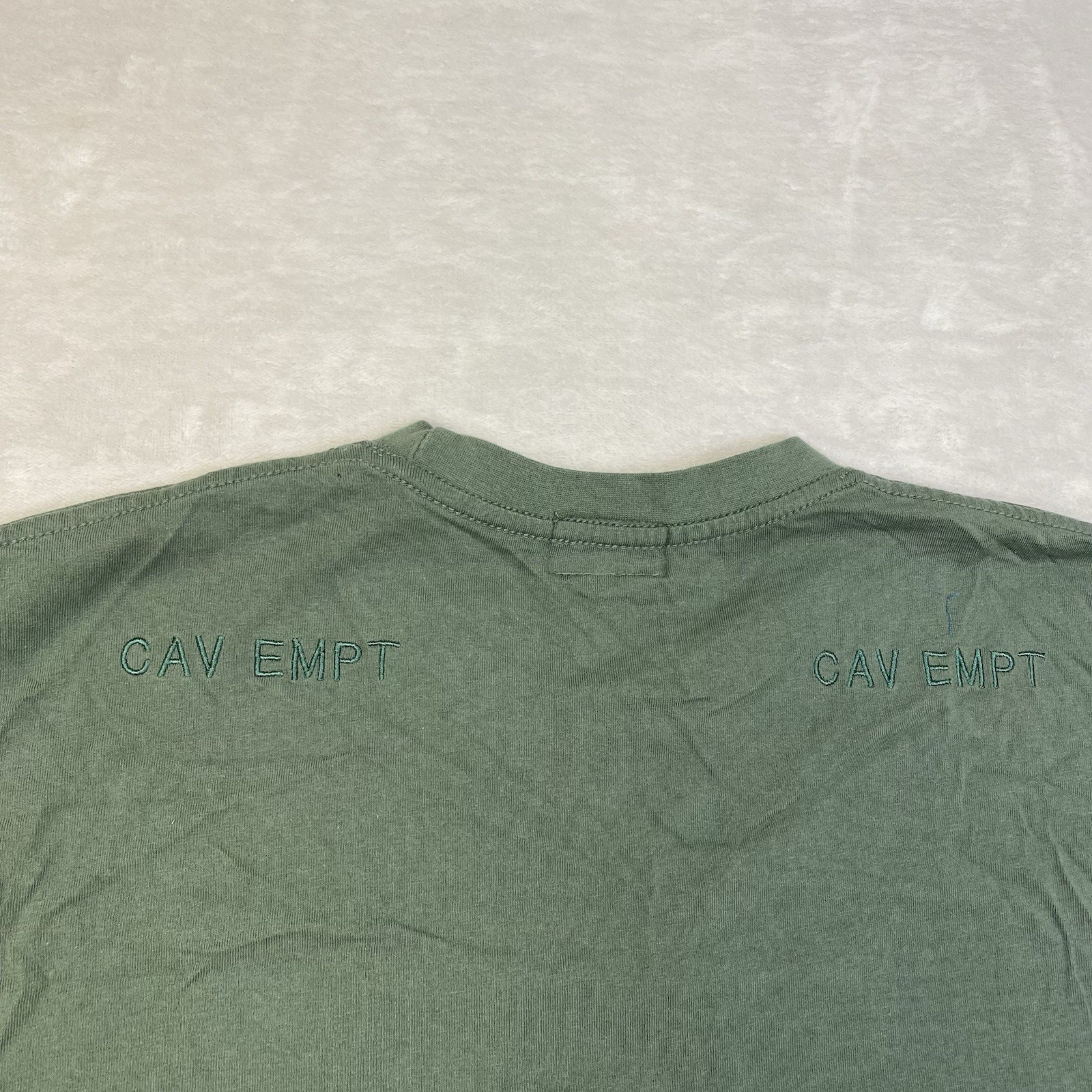 Vintage Cav Empt Shirt Mens Small Green Embroidered Logo Sleeve Patch Japan gallery