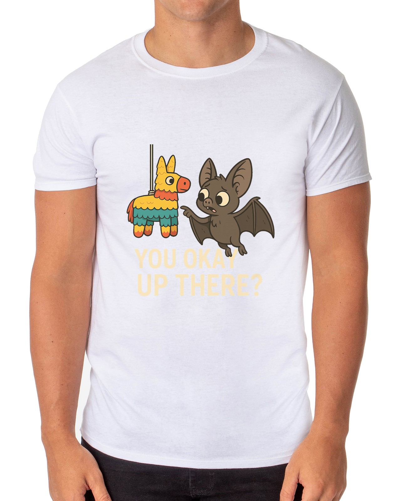 PJammy Halloween T-Shirt Men's You Okay Up There Short Sleeve Tee gallery