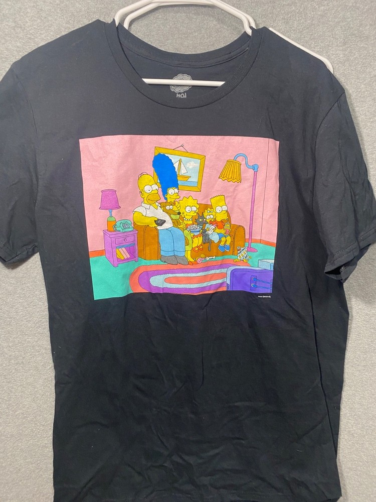 The Simpsons T-Shirt Men’ Large Vintage Inspired 20th Century Fox Classic