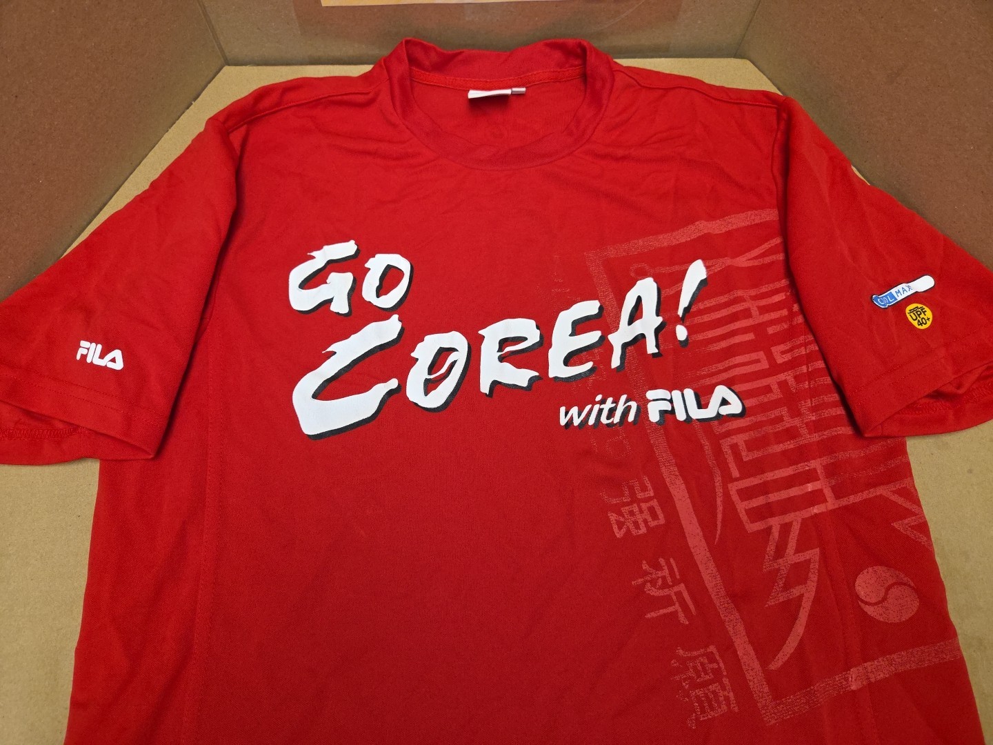 Vintage Red FILA Soccer Jersey Go Corea ( Korea ) Size Small (95) Cool Max gallery