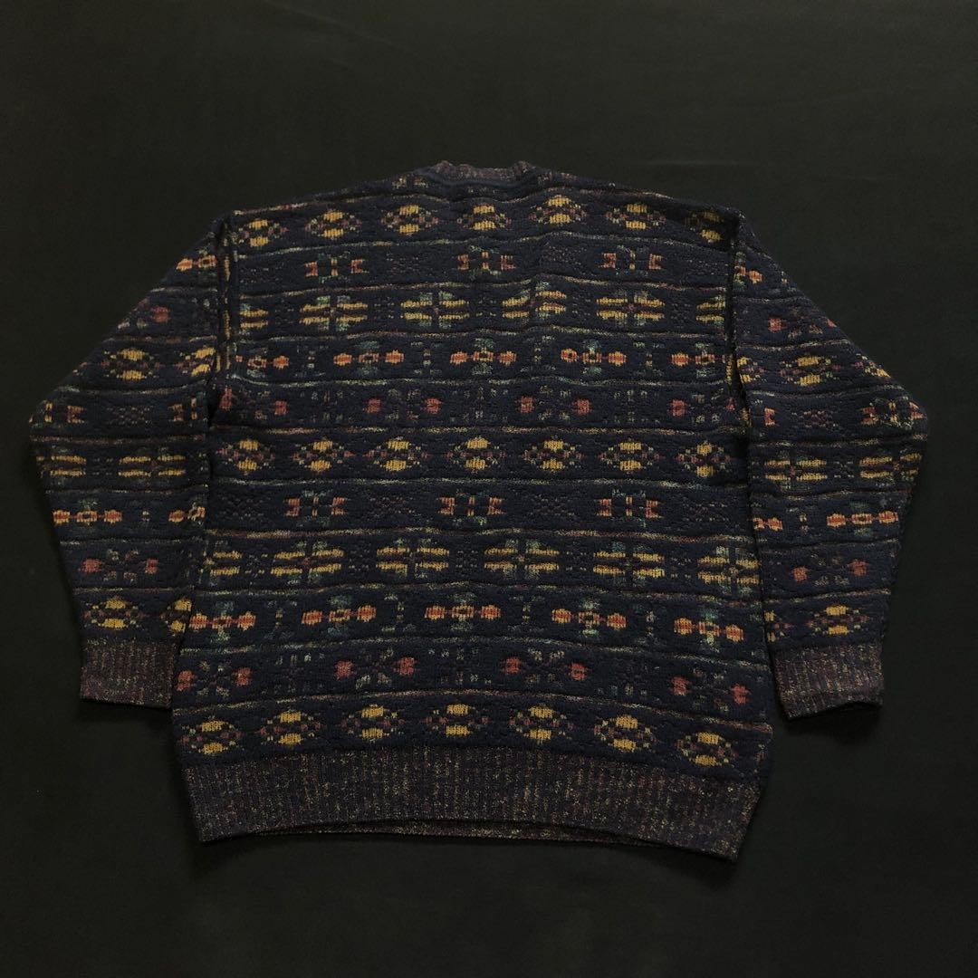 EXAMPLE BY MISSONI Men Silk Wool Allover Knit Sweater S Size Luxury Elegant ITA gallery