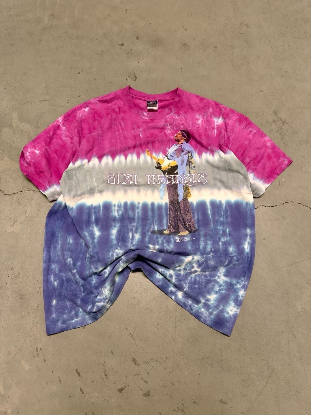 Vintage 2000 Jimi Hendrix Tie Dye Band T-Shirt Zion Rootswear