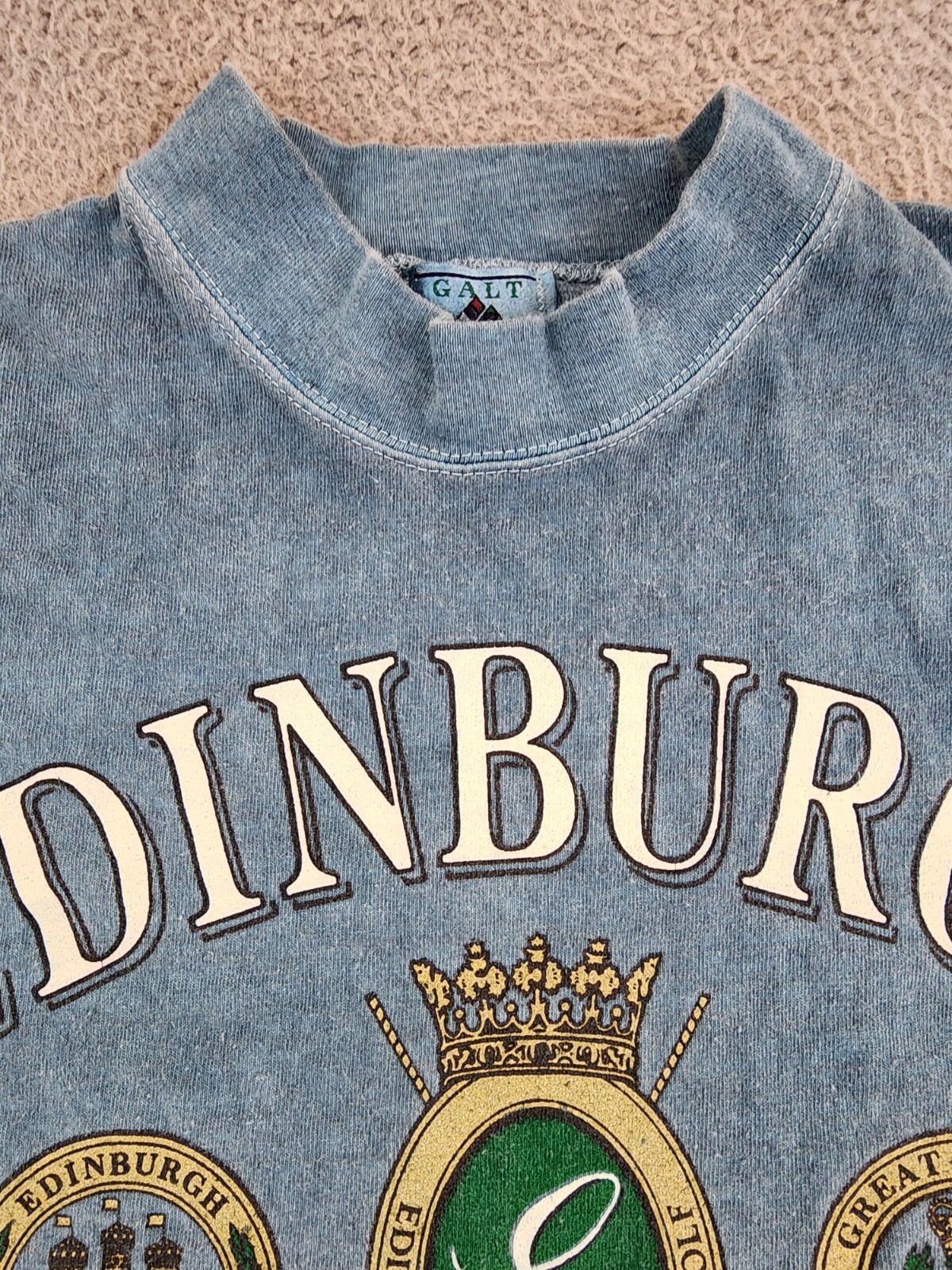 VINTAGE Galt Sand Edinburgh Shirt Mens XXL 2XL Royal Society Of Golf Adult A20 gallery