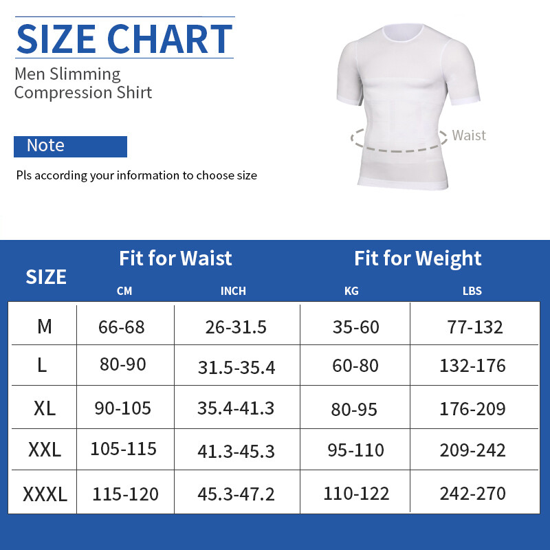SecondSkin Men's Compression T-Shirts Body Shaper Slimming Cooling Fitness Tops gallery