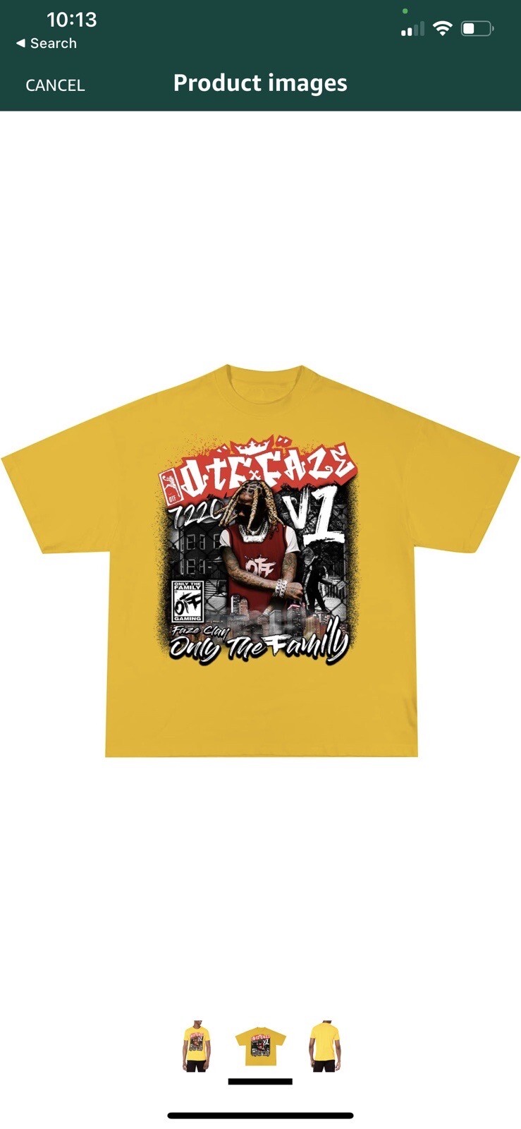 Otf Faze Lil Durk Collab Yellow Shirt Large gallery