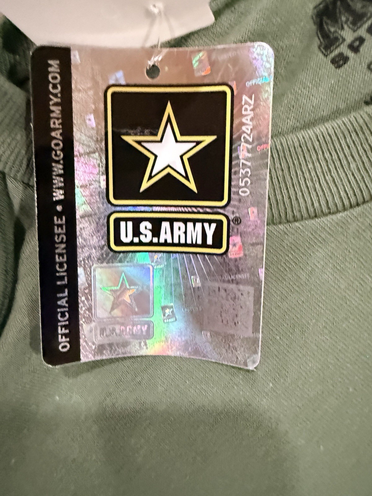 “United States Army Ft Bliss, TX 1775” Double Sided Green T Shirt - Sz XL - NWT gallery