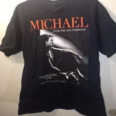 Michael Jackson Black T-Shirt Men’s Vintage Retro Pop Music Graphic Collectible