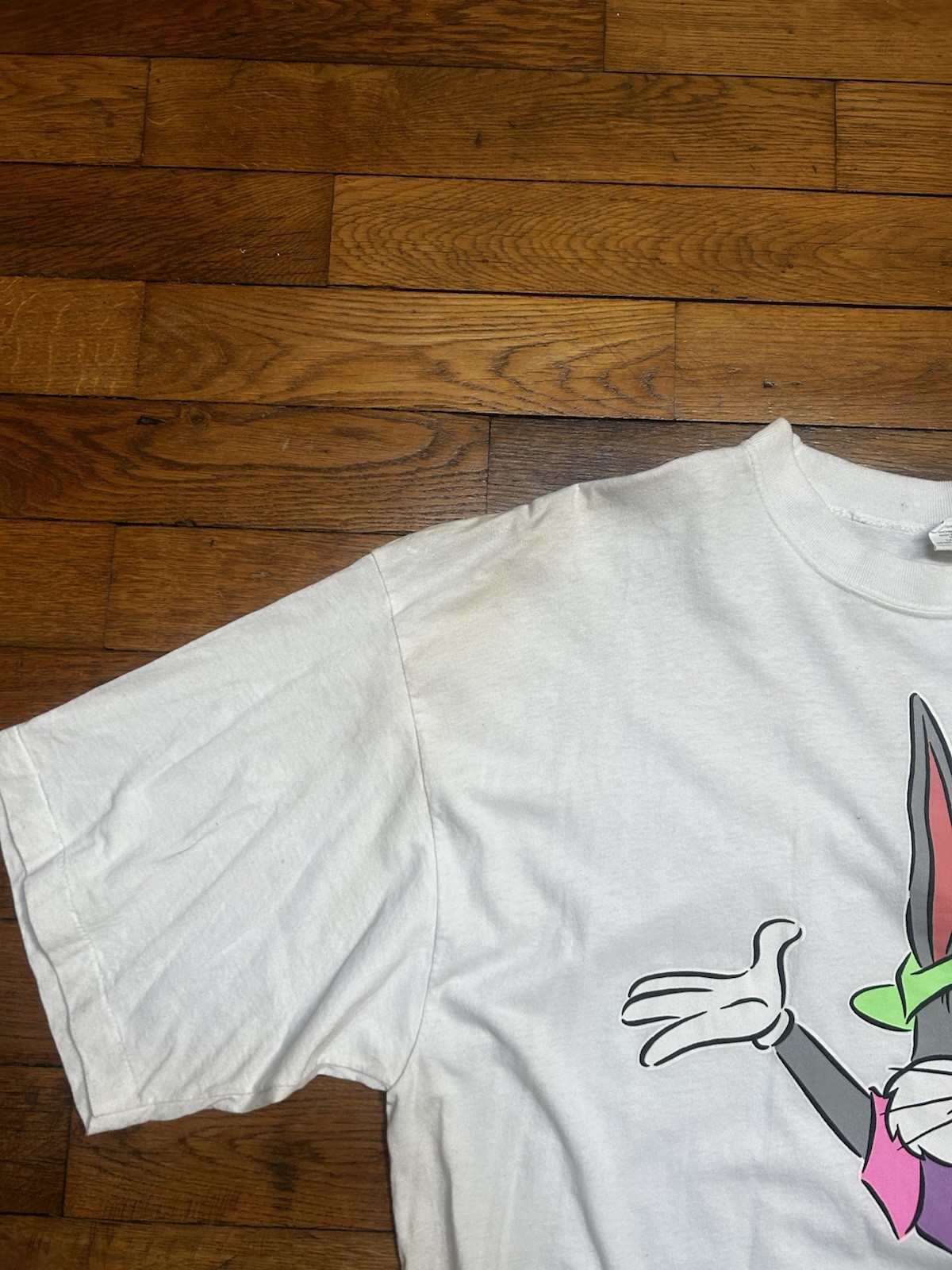 Vintage Bugs Bunny Looney Tunes T-Shirt Men's 24W White Cotton gallery