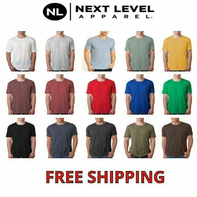 Next Level 6200 Unisex Poly/Cotton Crew Tee Top T-Shirt