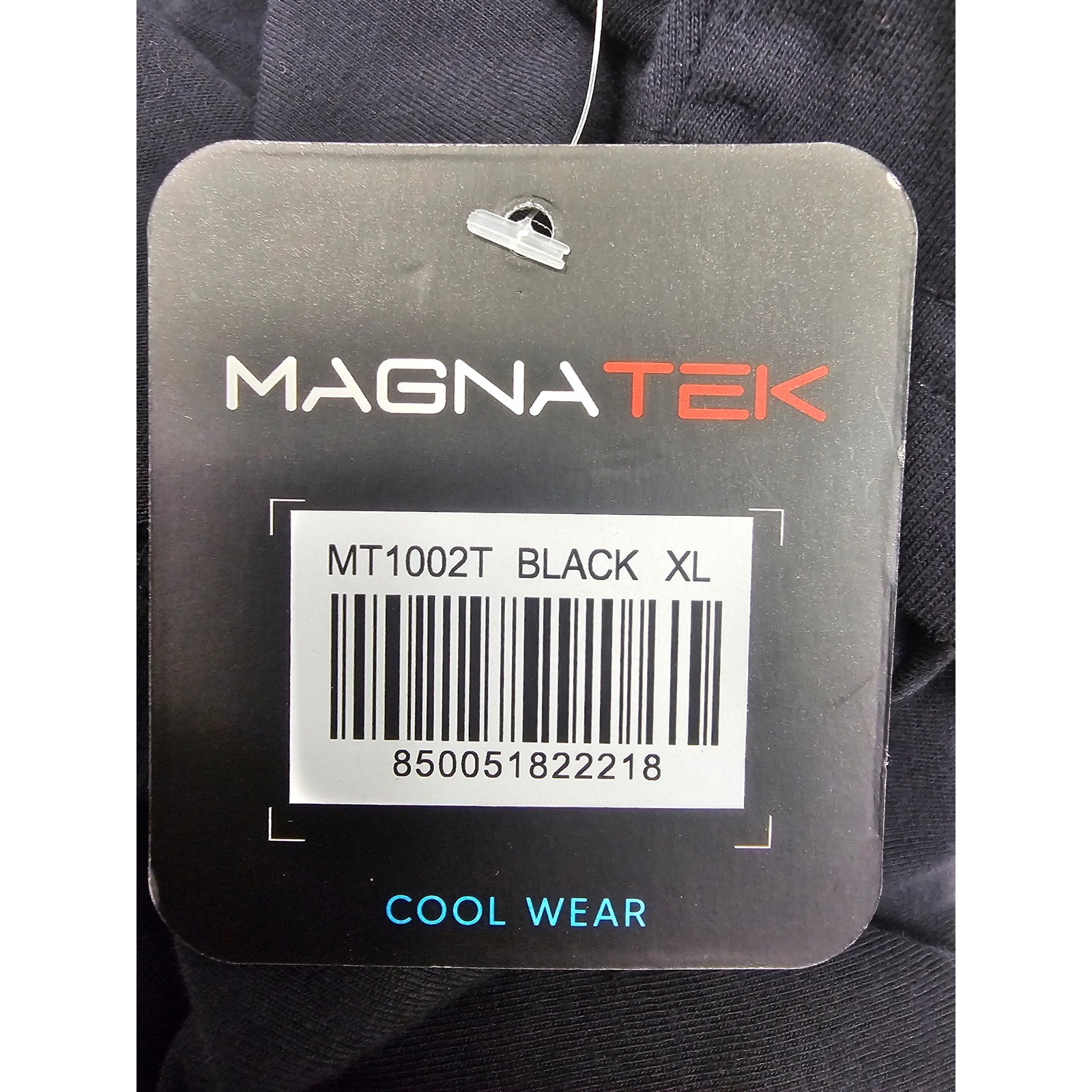 Magnatek Cool Wear Mens V-Neck T-Shirt Black XL MT1002T Cotton Blend gallery