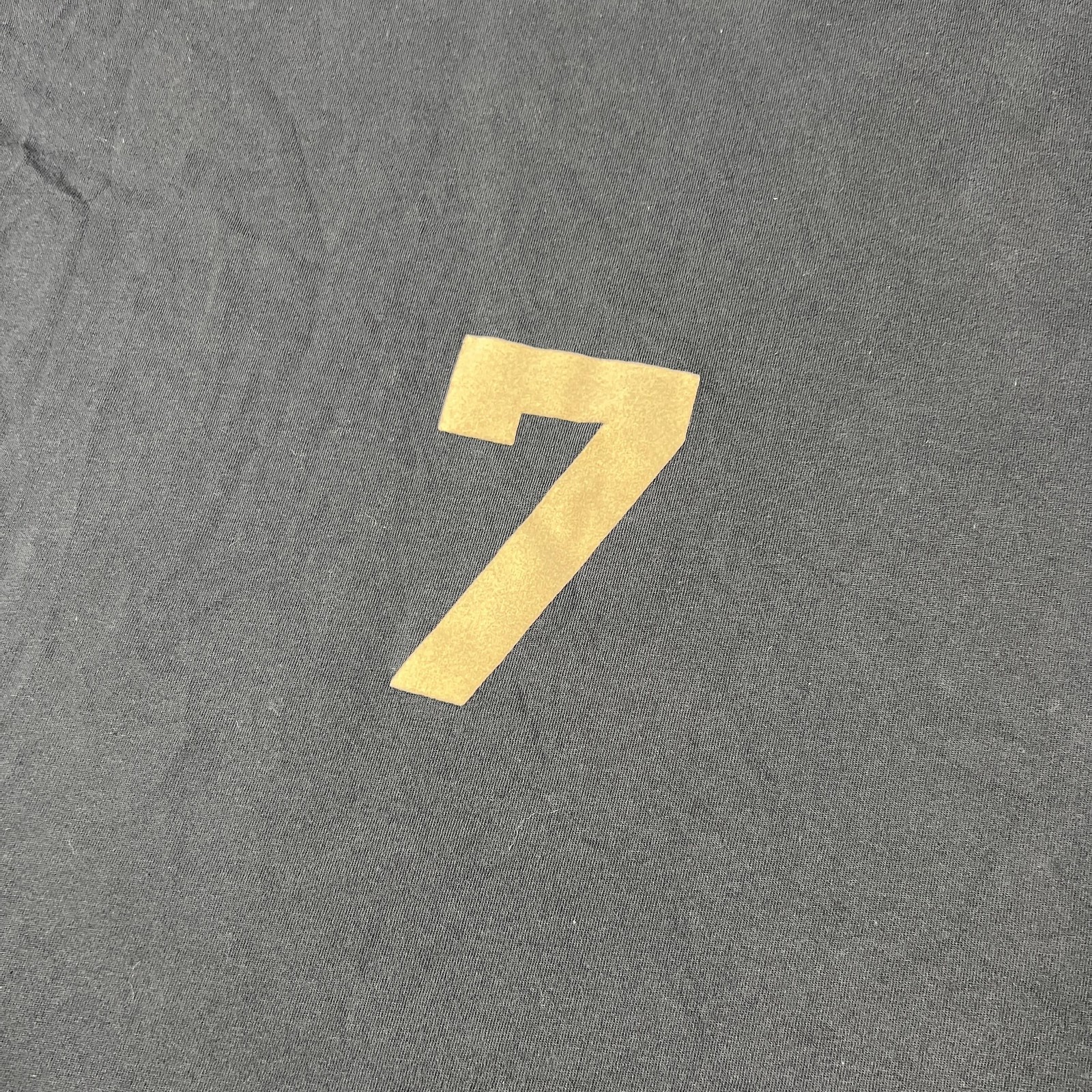 Fear Of God Shirt Mens XL Navy Blue 7 Back Graphic Made USA Cotton Flaw gallery