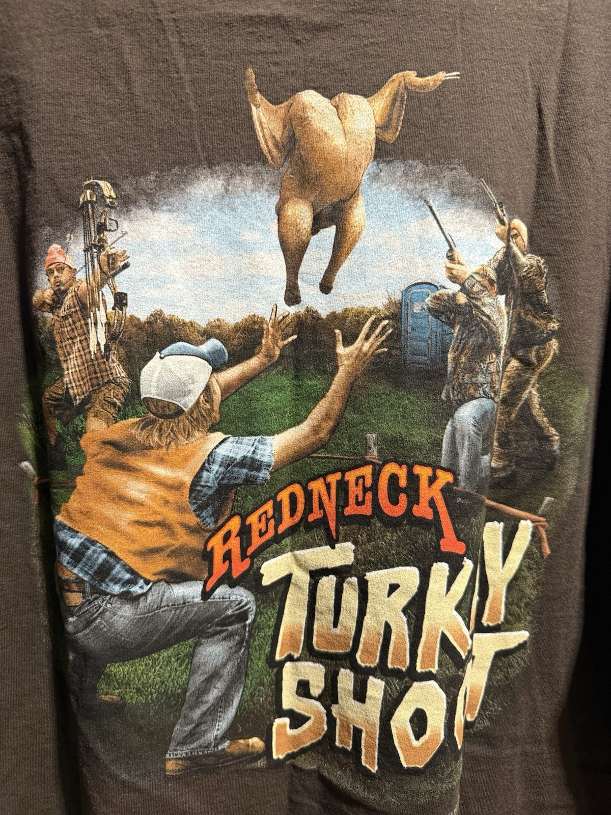 Delta Magnum Weight Red Neck -Turkey Hunt-Sportsman T-Shirt Size Xl gallery