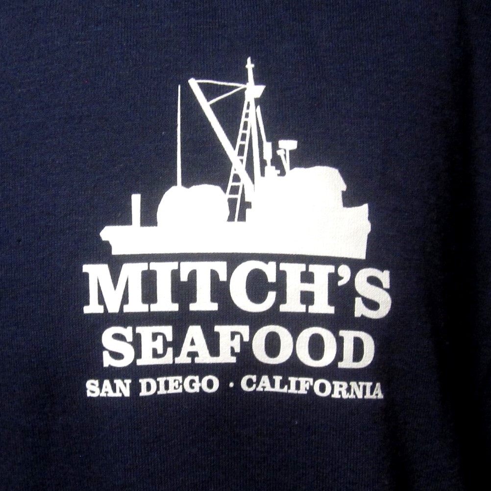 MITCH'S SEAFOOD tee San Diego campechana T shirt XL kingklip California grouper gallery