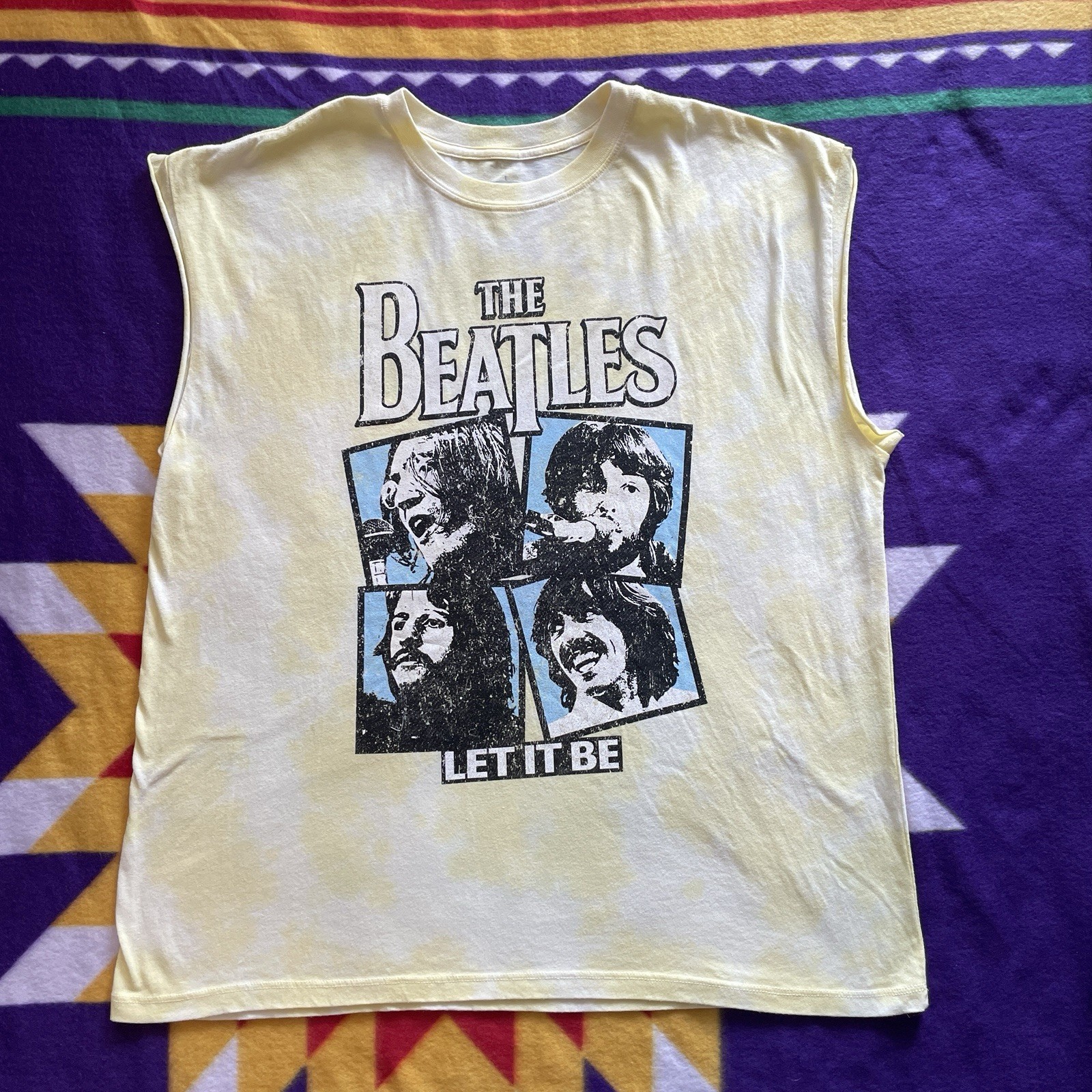The Beatles T-Shirt Men’s XL Let It Be Album Art 70s Rock John Lennon Paul Ringo gallery