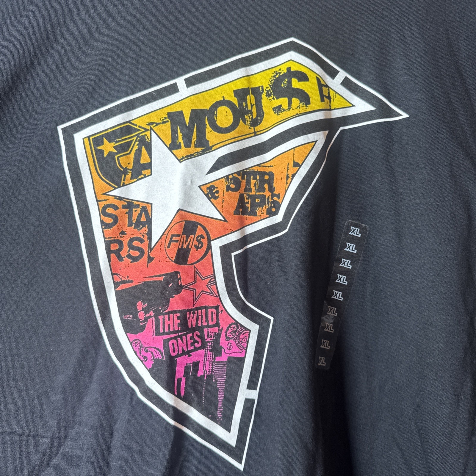 Famous Stars and Straps x The Wild Ones Vintage Y2K Tee Black T-Shirt XL W. Tag gallery