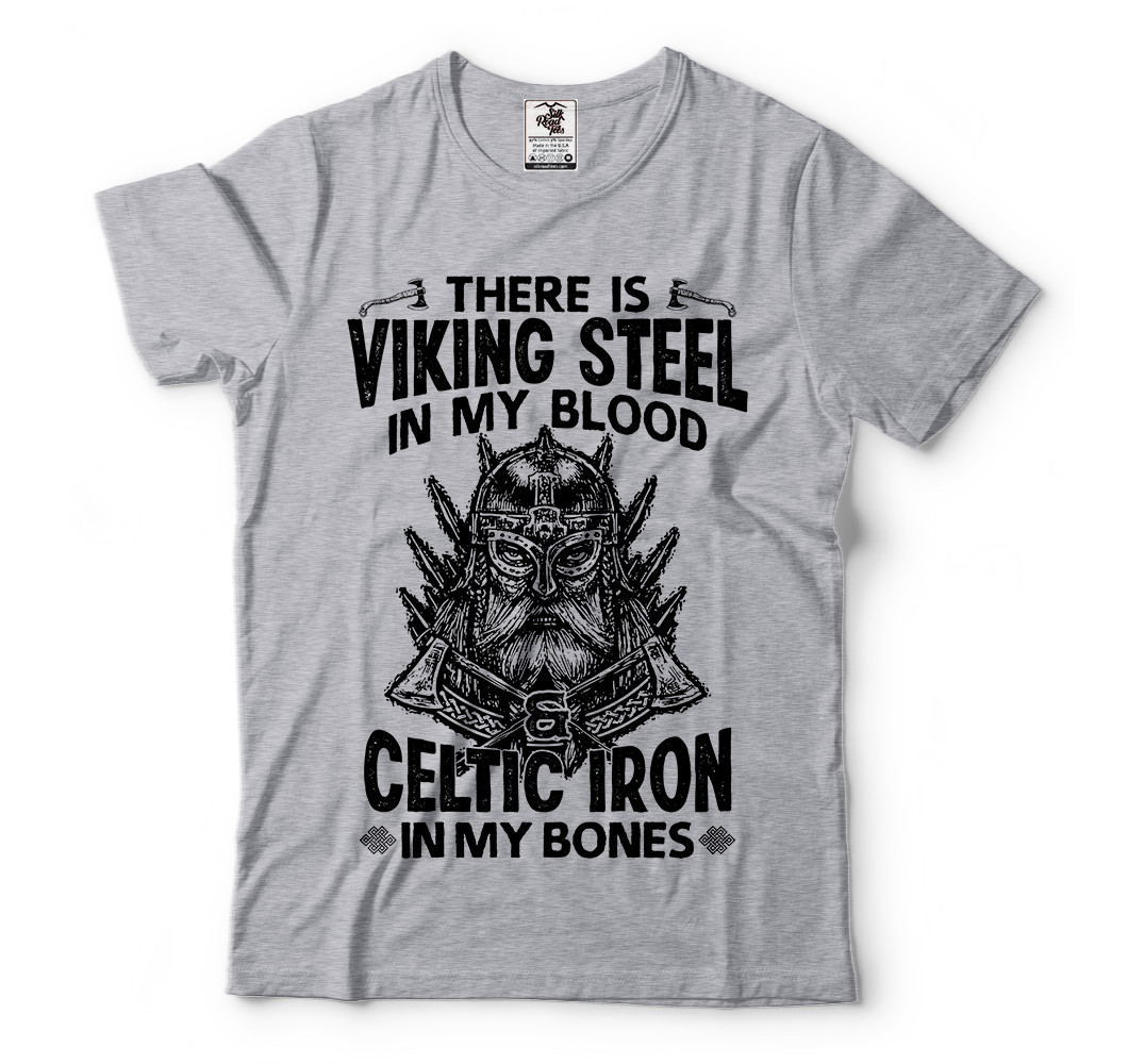 Viking Steel Celtic Iron Mens T-shirt Thor Odin Ragnar Nordic Norse Mythology T gallery