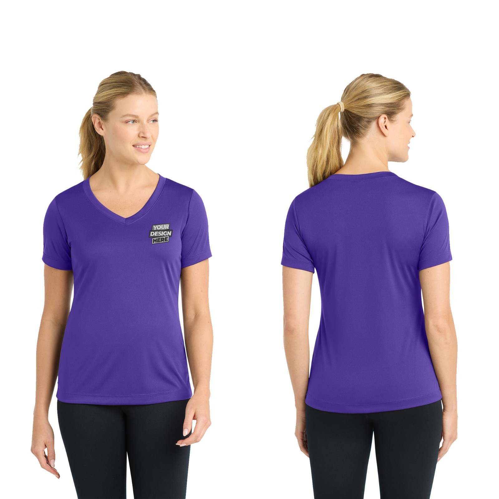 Custom Printed Sport-Tek Women's Posi Charge Competitor V-Neck Tee Gift For Him gallery