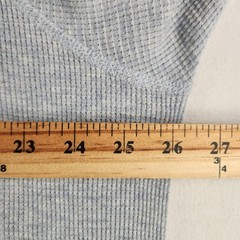 Faherty Mens Cloud Waffle Crew XL Light Blue Thermal Knit Long Slv PIMA Cotton