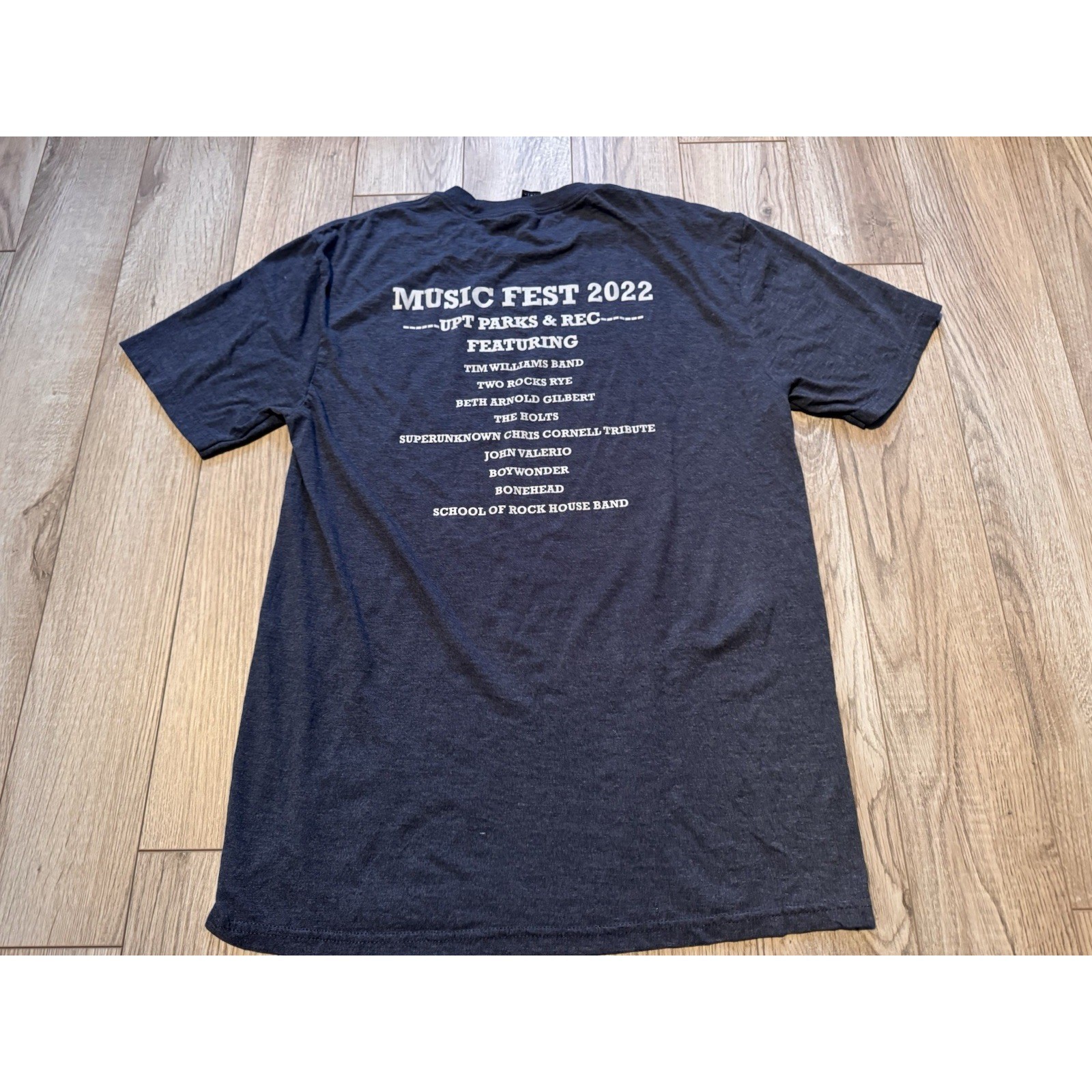 District Perfect Tri UP Music Fest 2022 T-Shirt Mens Medium Grey Concert Tee gallery