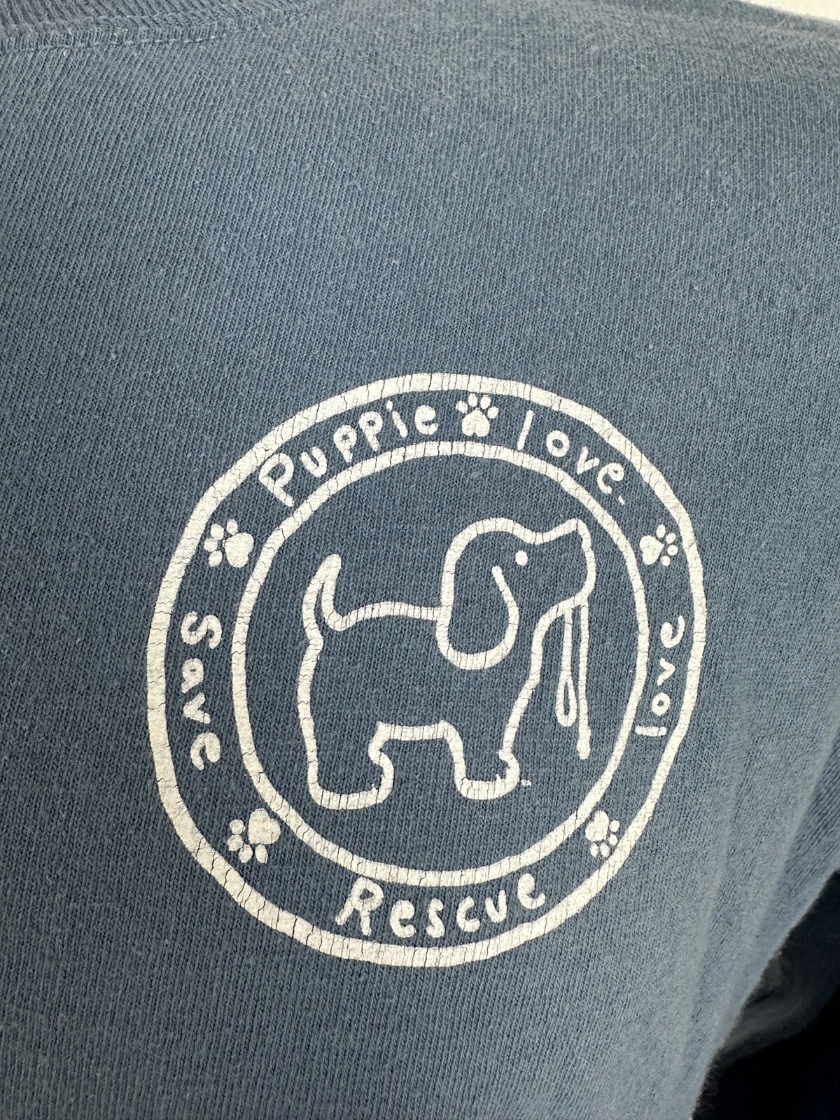 Puppie Love Shirt Medium Football Long Sleeve Puppy Cute Dog Sports Outdoors gallery