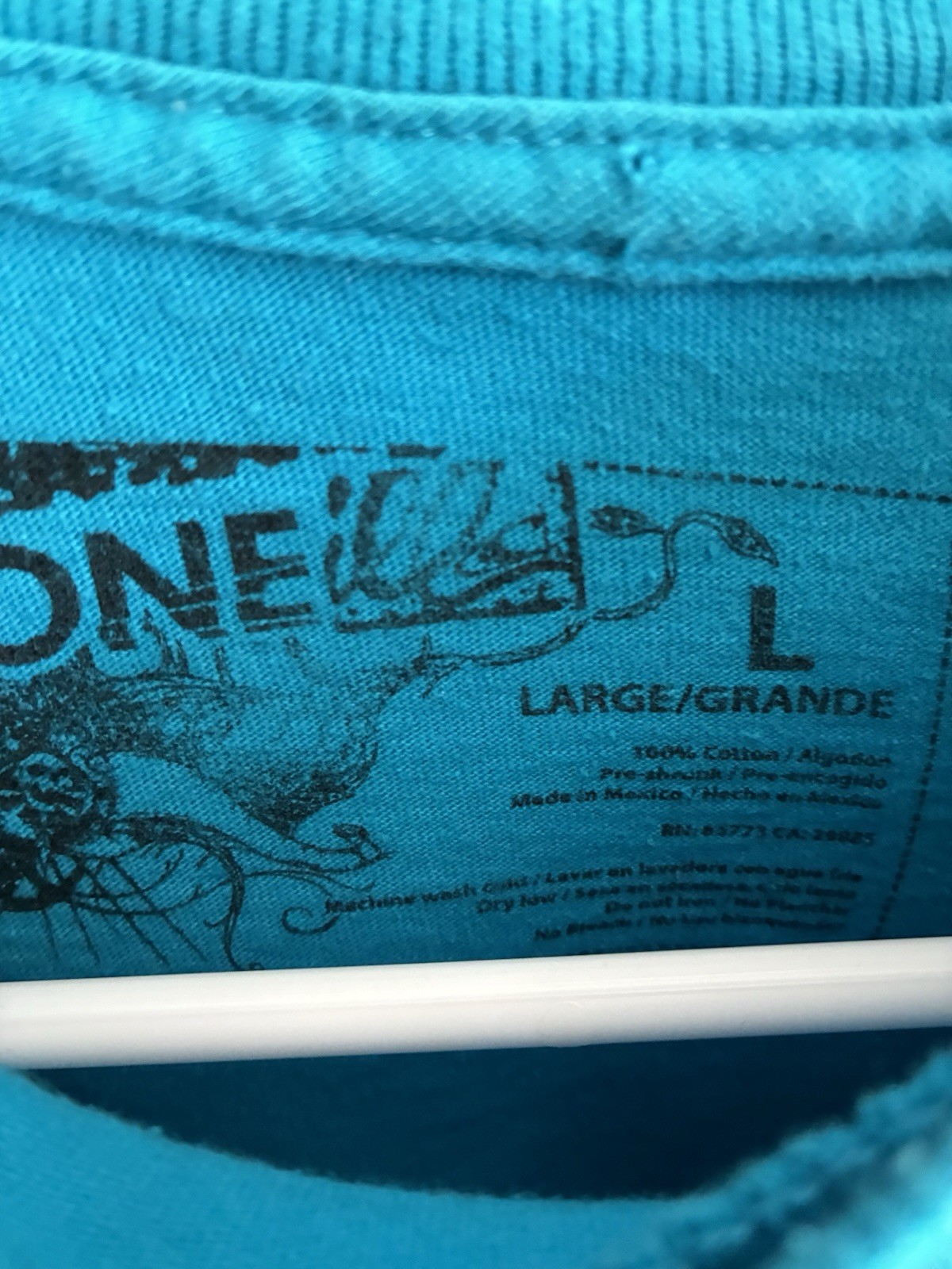 O'Neill Men’s Blue Graphic Logo Tee L Cotton Jersey Crew Neck Short Sleeve gallery