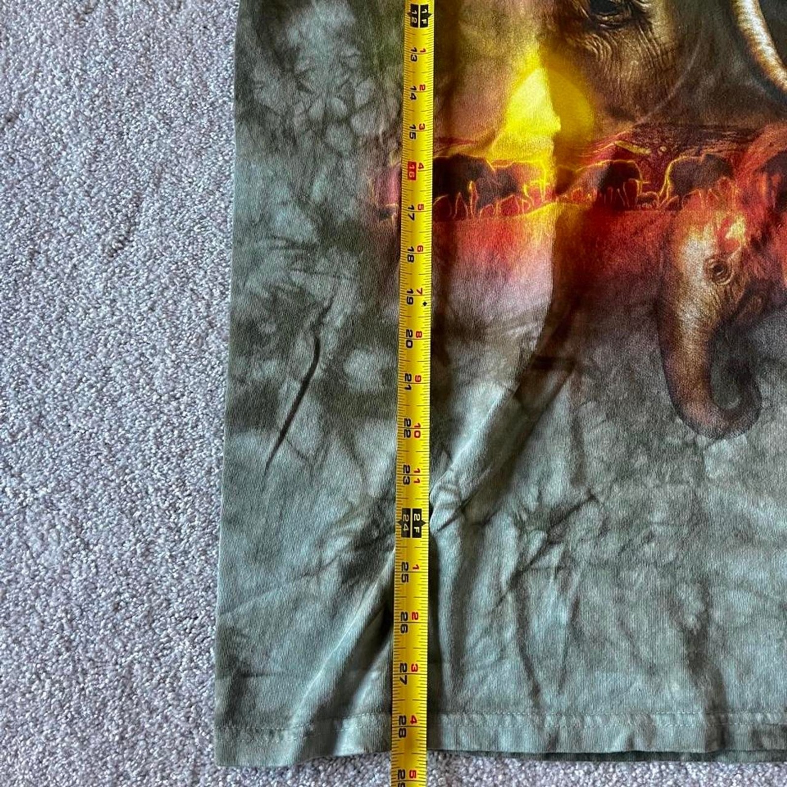 Vintage 90s Liquid Blue Elephant T-shirt gallery