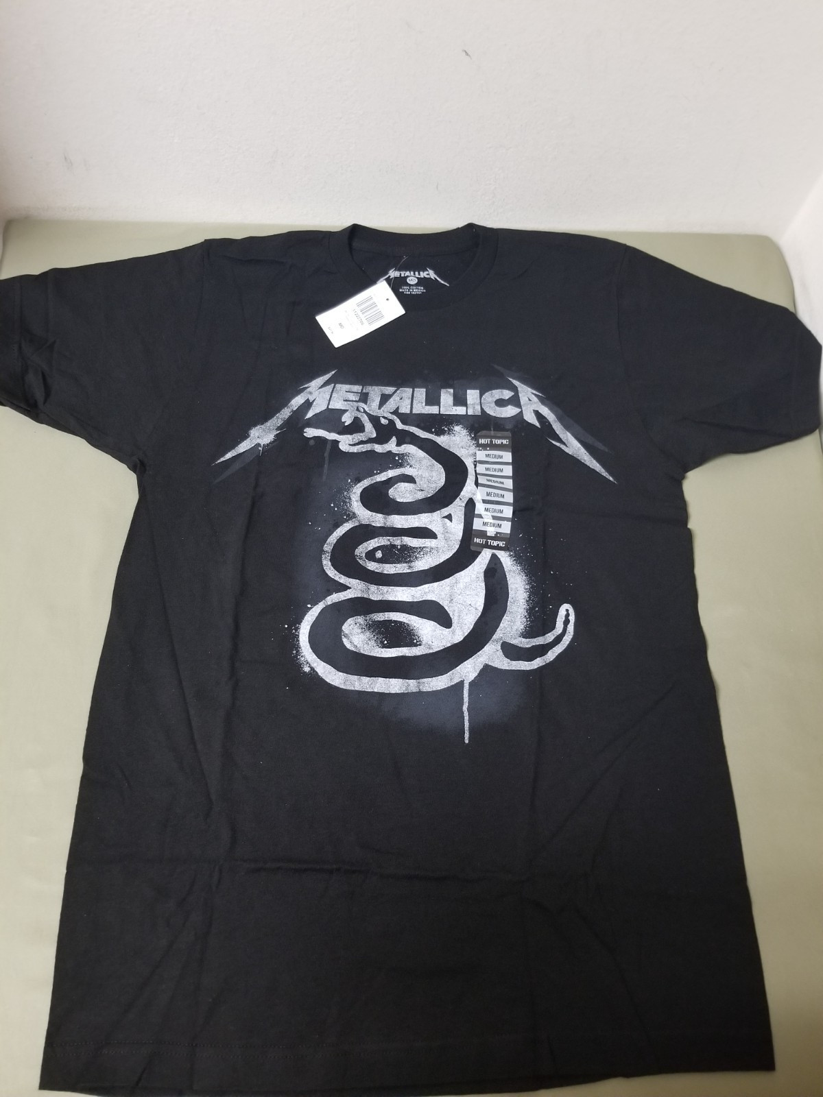 New Metallica Snake Paint T-Shirt. gallery