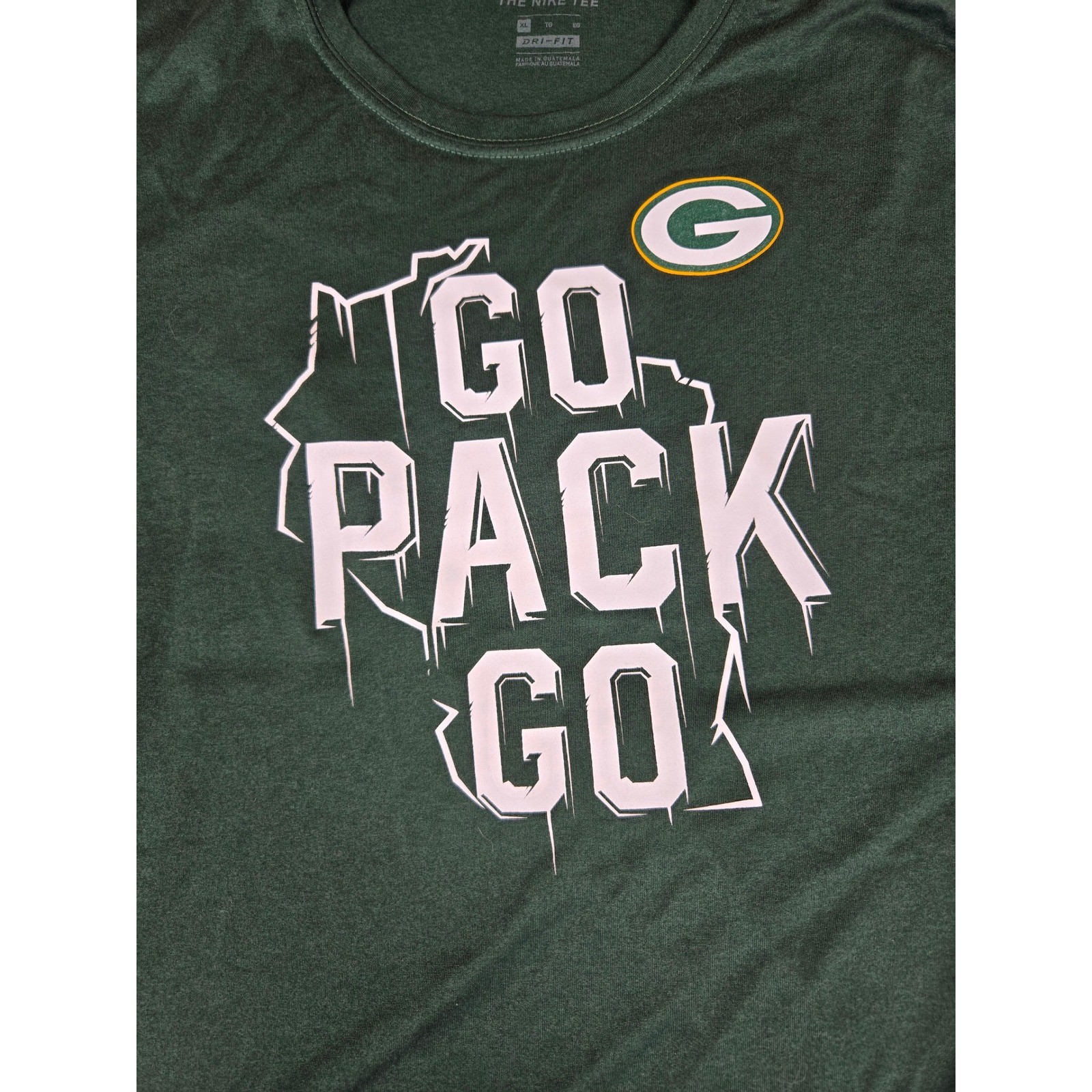 Nike Green Bay Packers Mens XL Dri-FIT Go Pack Go T-Shirt Green N922-3EE gallery