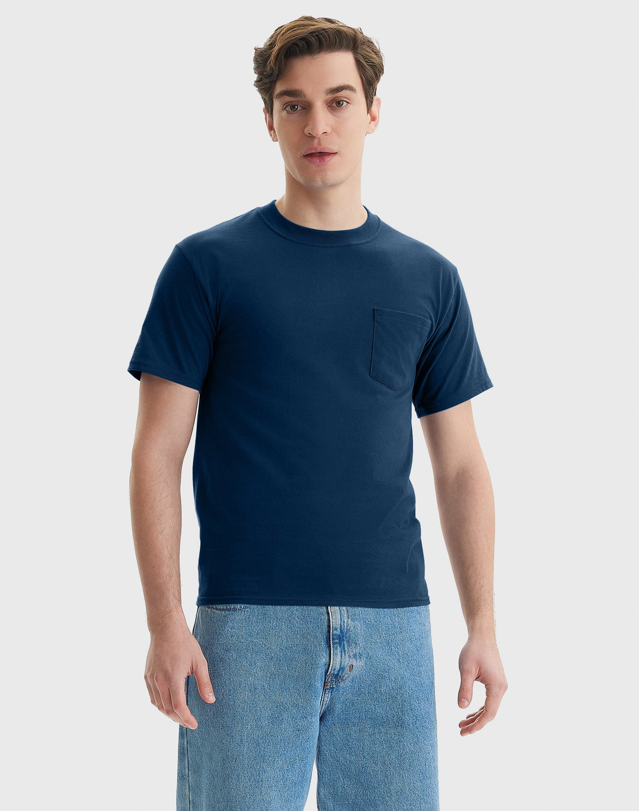 Hanes Beefy-T Unisex Cotton Pocket T-Shirt gallery