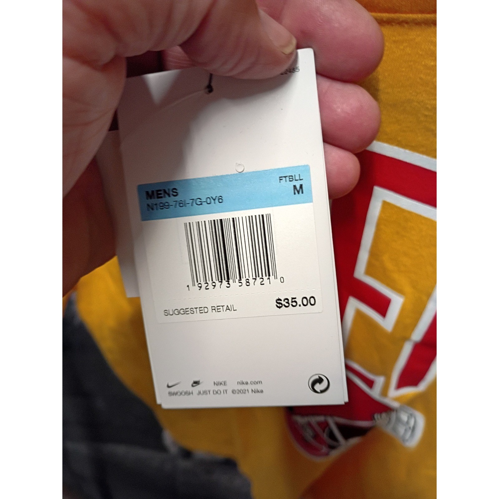 Nike Kansas City Chiefs Mens Gold Graphic T-Shirt N199-76L-7G-0Y6 Medium NWT gallery