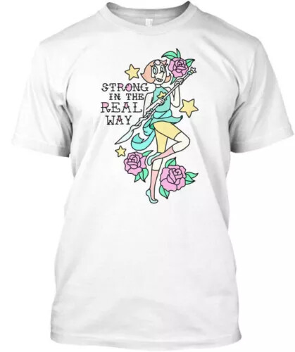 Steven Universe Pearl Strong In The Real Way T-Shirt Made in USA Size S to 5X... gallery