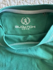 Bugatchi Uomo Short Sleeve Men’s Green Crewneck Soft T-shirt Size Medium