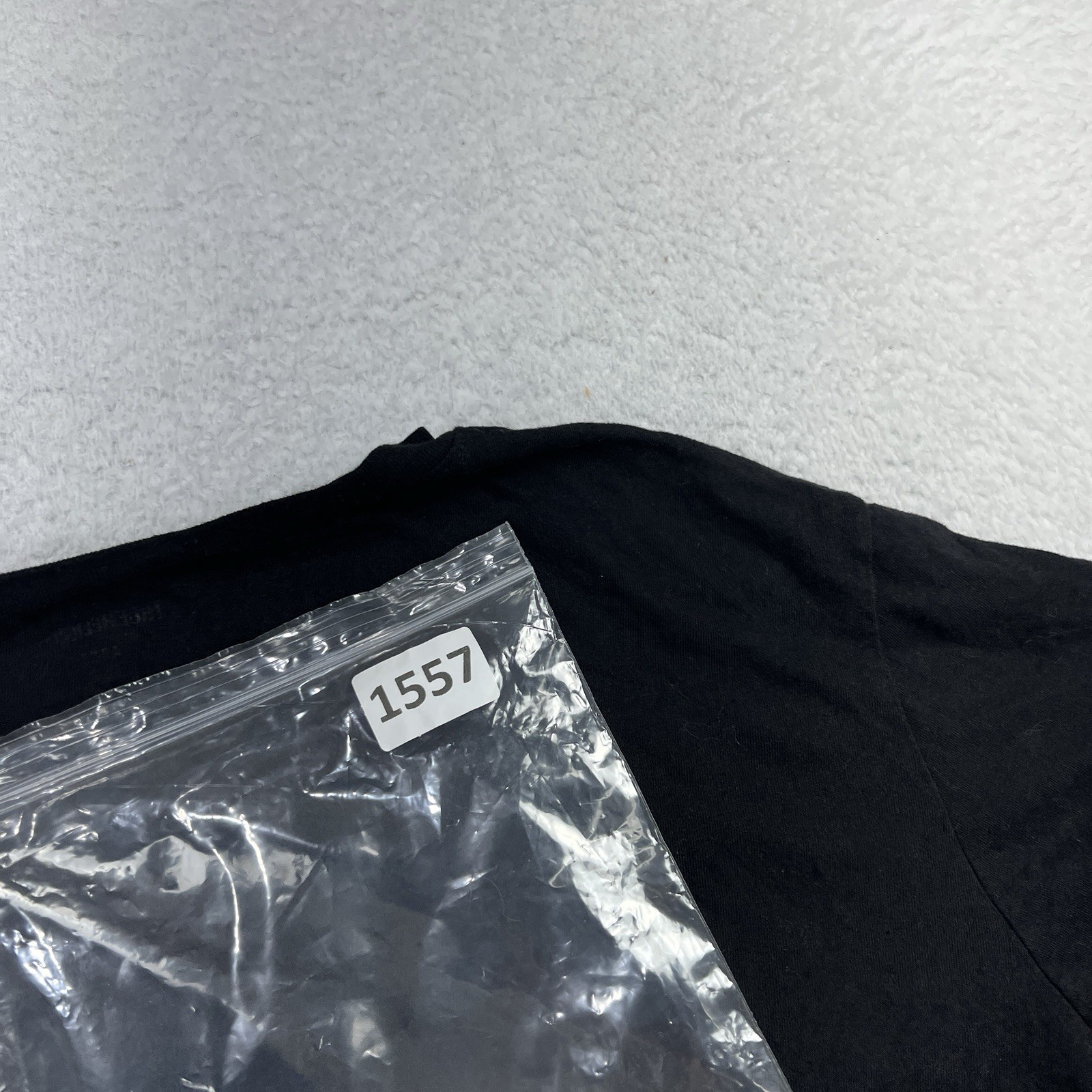 True Religion Men's Black V-Neck T-Shirt Large Fits Wide And Short (M Oversized) gallery