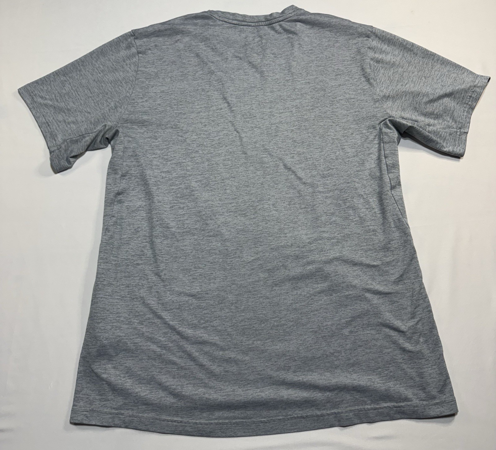 Nike T Shirt Mens L Medium Grey Heather Dri Fit Breathable Lightweight Training gallery