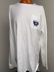 Vineyard Vines Discovery Channel Long Sleeve Shark Week T-Shirt XLT EUC White