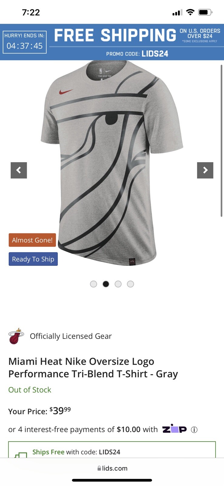 Miami Heat Nike Oversize Logo Performance Tri-Blend T-Shirt OUT OF STOCK gallery