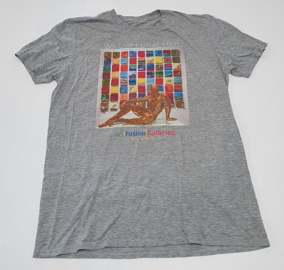 Art Tee William Braemer Paintings & Sculptures 2002 Miami Galleries Gray Sz M